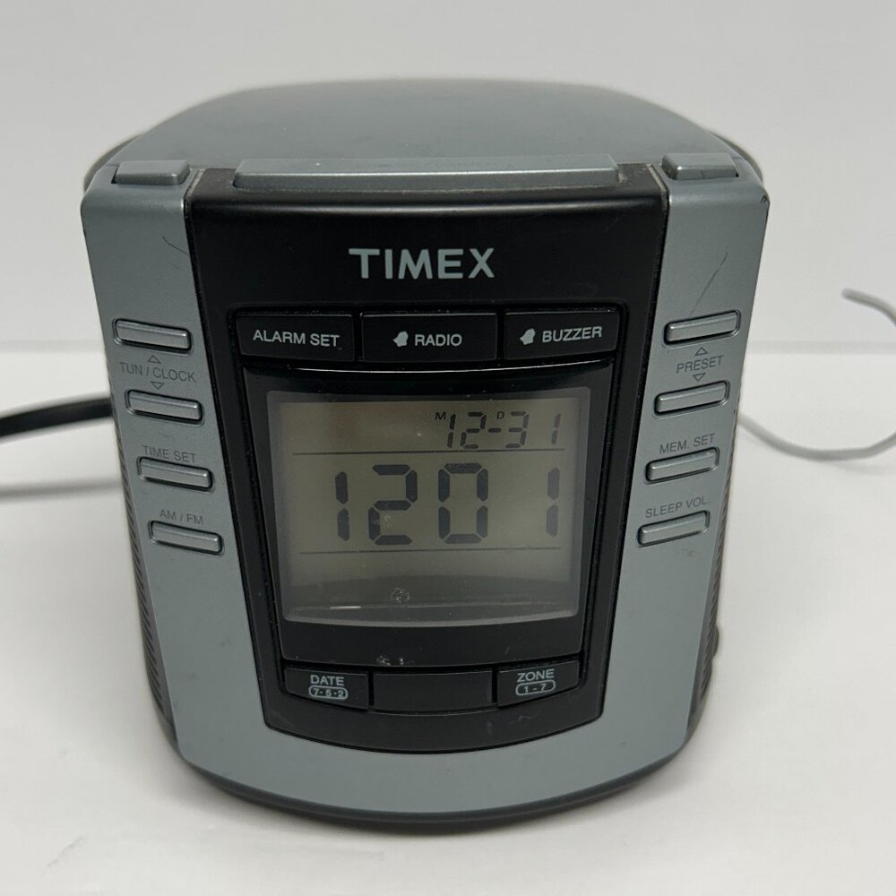 Timex T301B Digital Tuning Alarm Clock AM FM Radio
